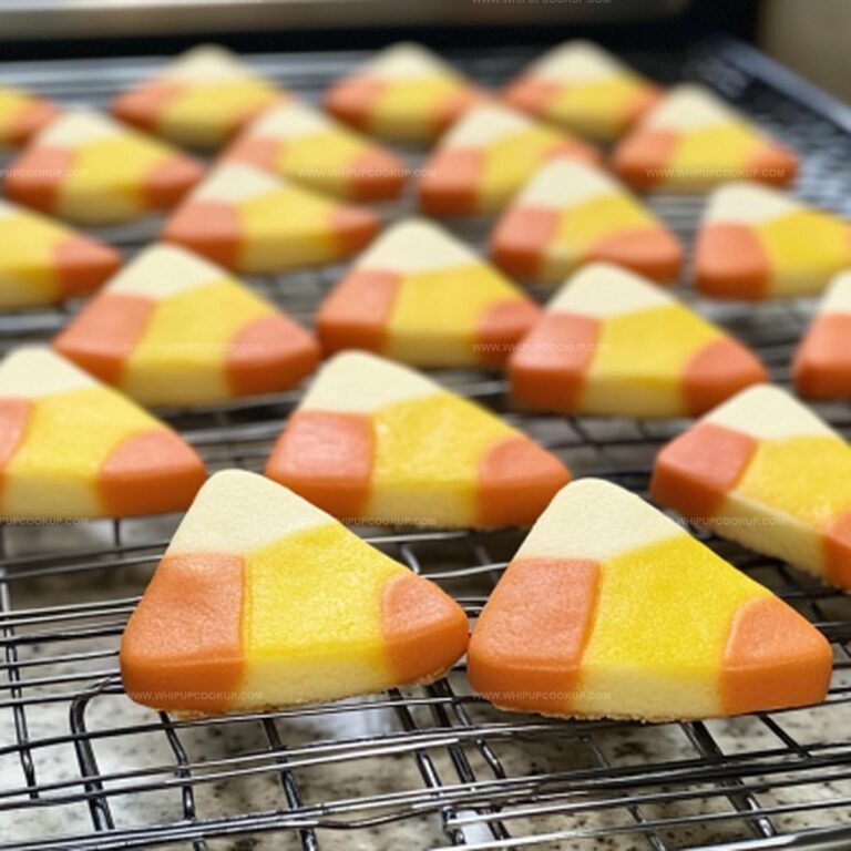Candy Corn Shortbread Cookies Recipe