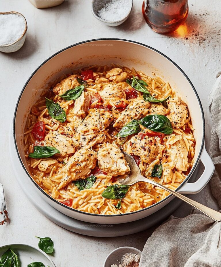 One Pot Chicken Orzo Recipe