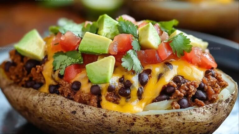 Taco Stuffed Baked Potatoes Recipe