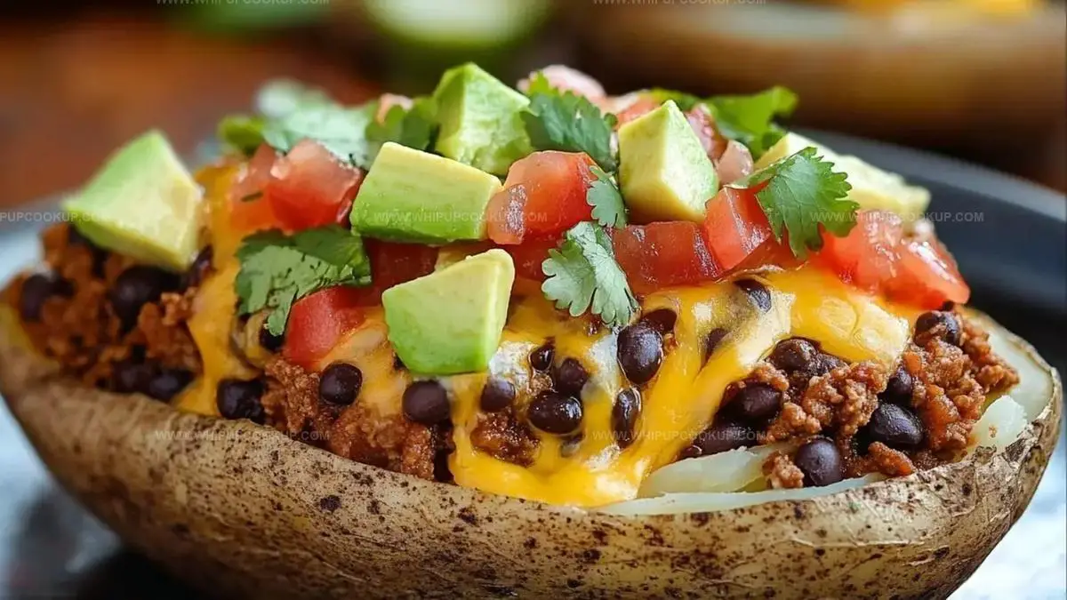 Taco Stuffed Baked Potatoes Recipe