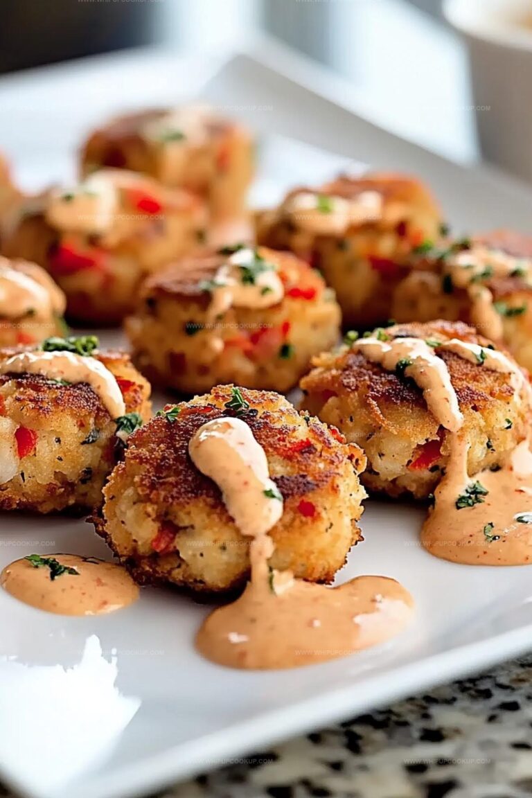 Mini Crawfish Cakes With Red Pepper Remoulade Recipe