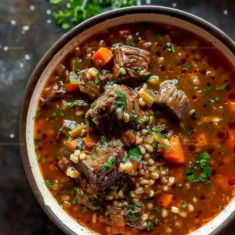 Hearty Slow Cooker Beef and Barley Soup Recipe