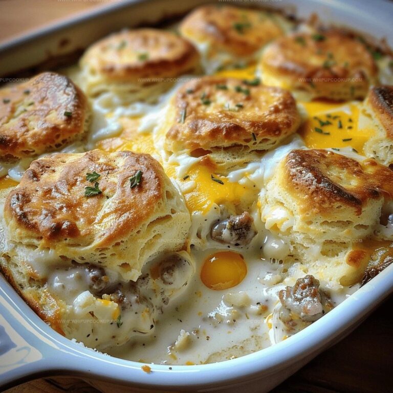 Biscuits & Gravy Breakfast Casserole Recipe