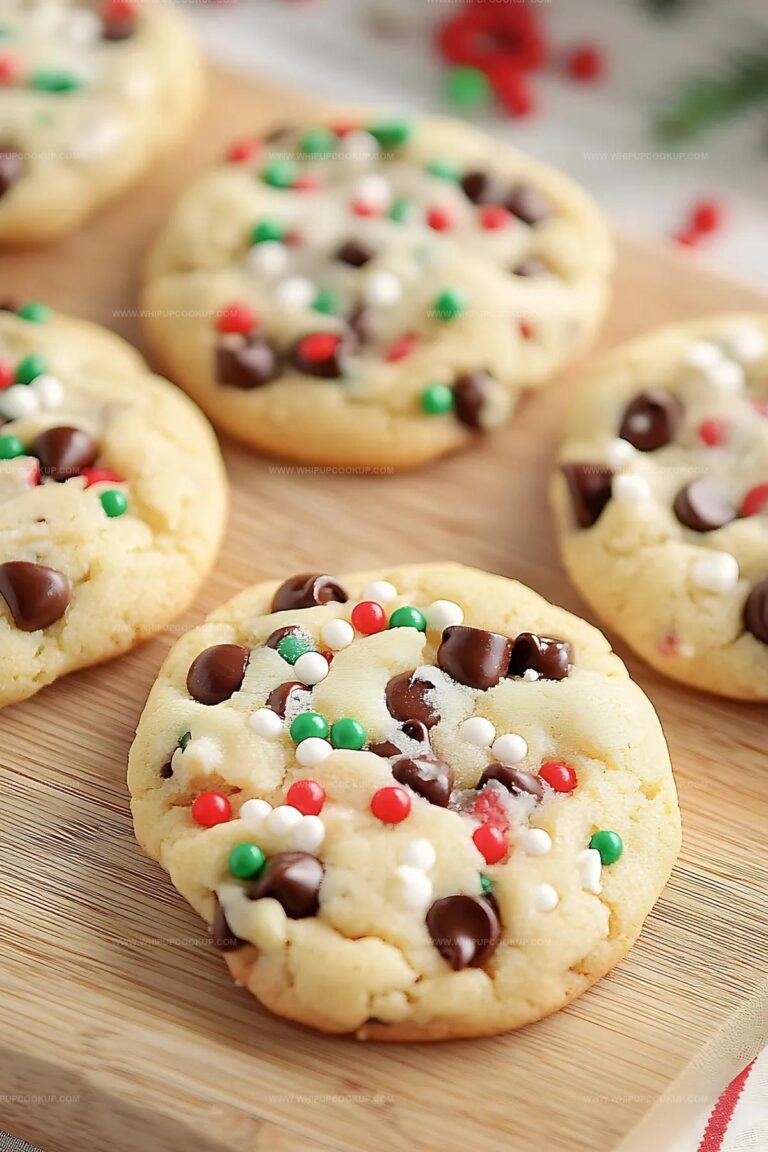 Cake Mix Chocolate Chip Santa Cookies Recipe