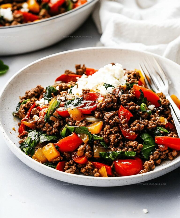 Mediterranean Ground Beef Stir Fry Recipe