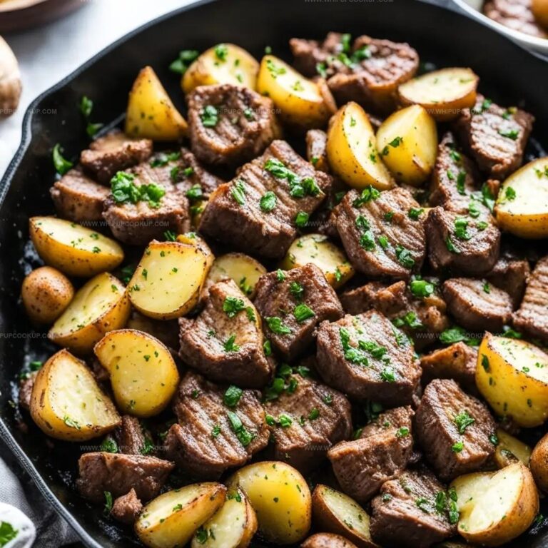Easy Garlic Butter Steak and Potatoes Skillet Recipe