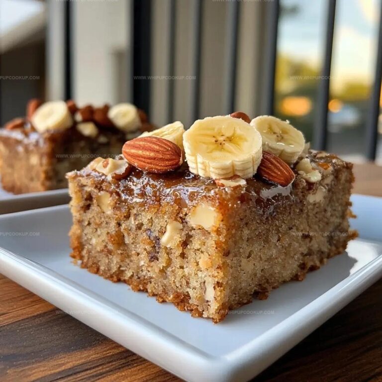 Banana Nut Cake with Caramel Glaze Recipe