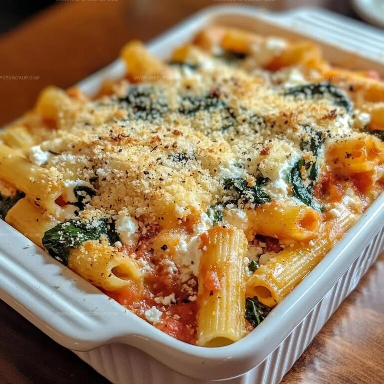 Baked Rigatoni With Spinach And Ricotta Recipe