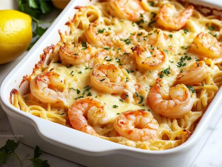 Shrimp Scampi Pasta Bake Recipe