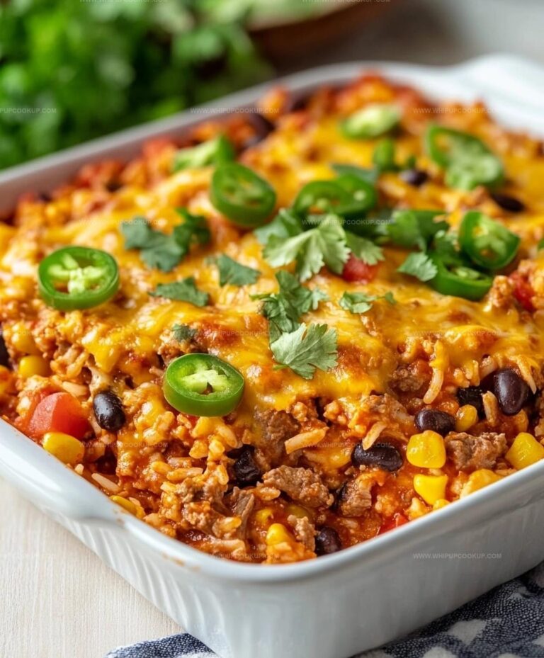 Beef Enchilada Casserole With Rice Recipe