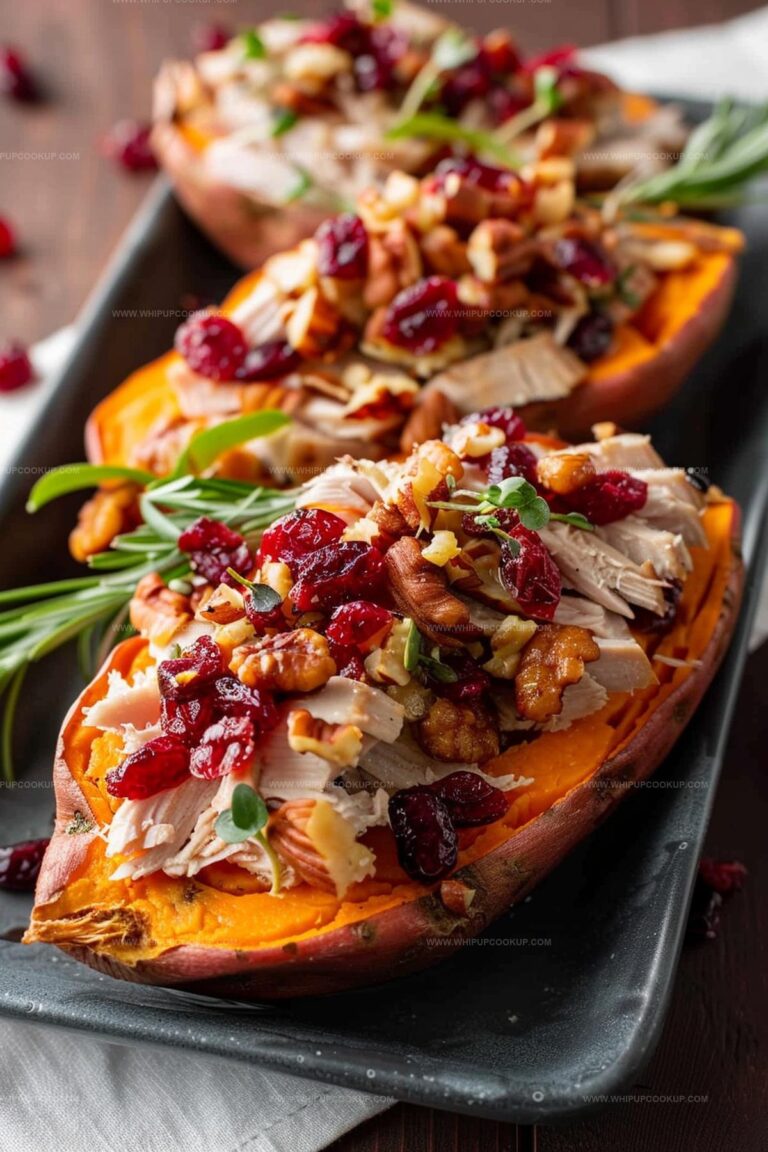 Roast Turkey And Cranberry Stuffed Sweet Potatoes Recipe