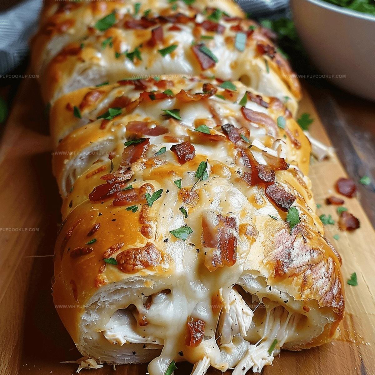 Chicken Bacon Ranch Stromboli Recipe