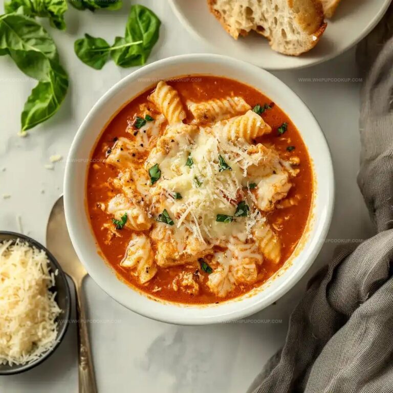 Cozy Crockpot Chicken Parmesan Soup (Easy Recipe)