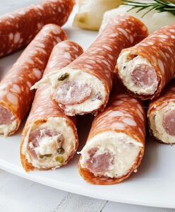 Salami Cream Cheese Roll Ups Recipe