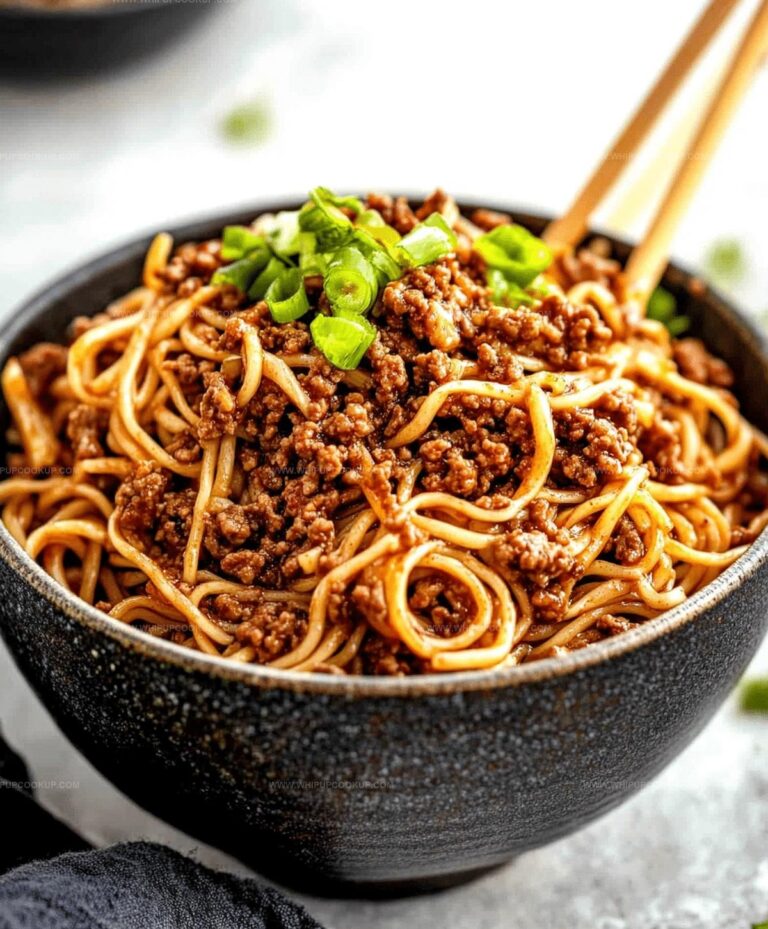 Asian Ground Beef Noodles Recipe