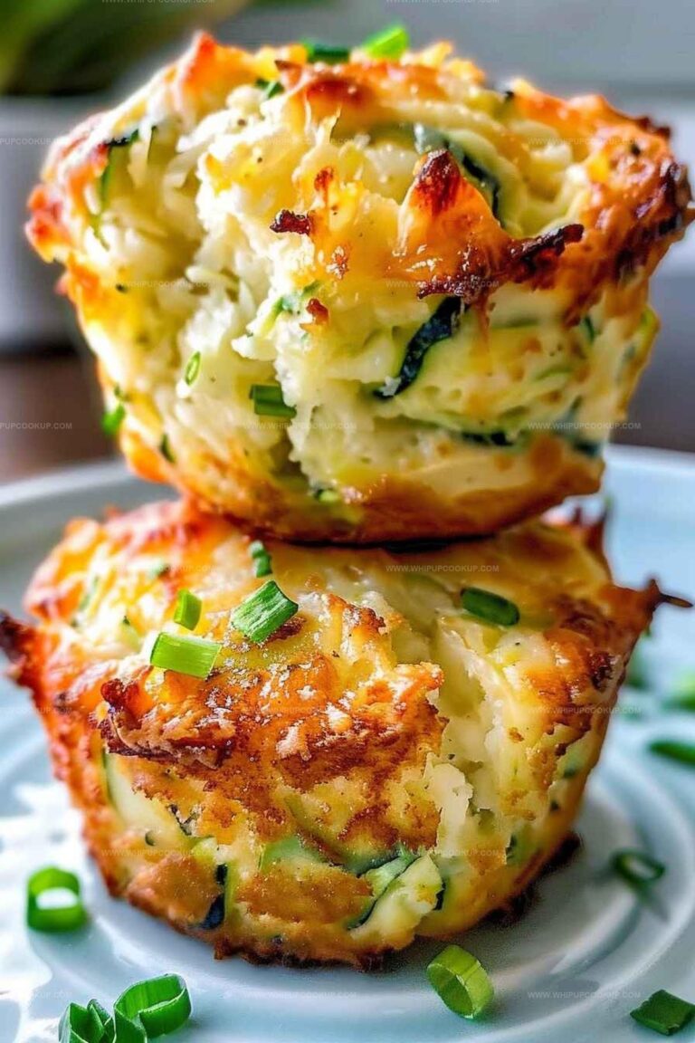 Crispy Parmesan Zucchini Potato Muffins Recipe