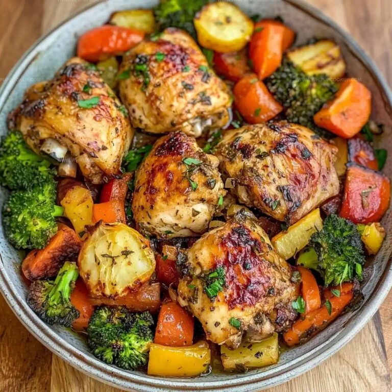 Roasted Garlic Chicken and Vegetables Recipe