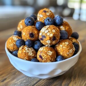 Sweet Potato & Blueberry Balls For Dogs Recipe