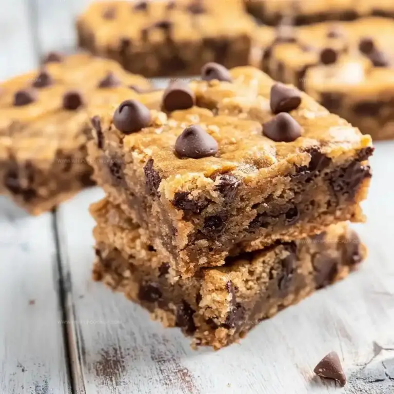 Easy Peanut Butter Chocolate Chip Bars Recipe