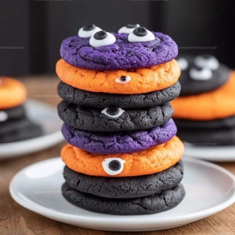 Halloween Monster Eye Crinkle Cookies Recipe