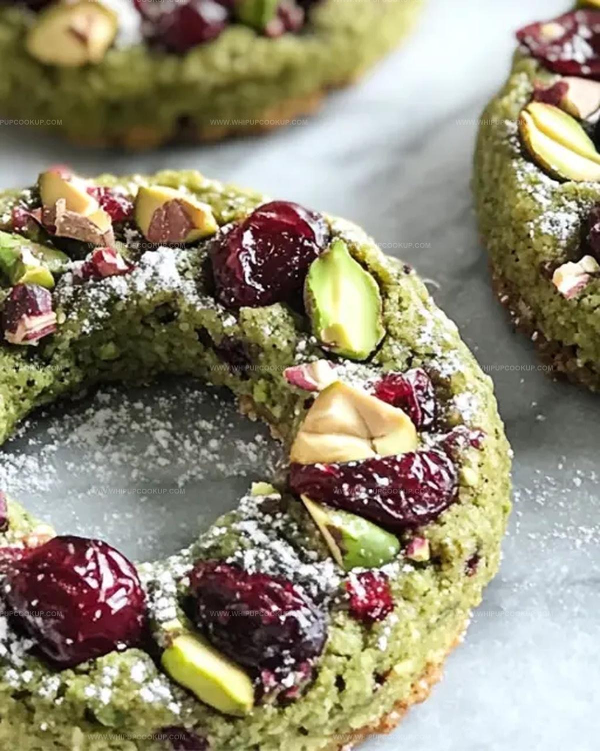 Pistachio Cranberry Wreath Cookies Recipe