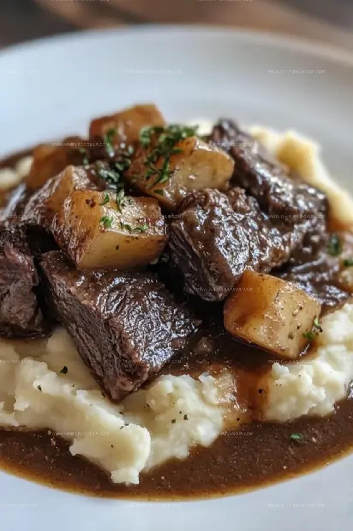 Pot Roast Over Mashed Potatoes Recipe
