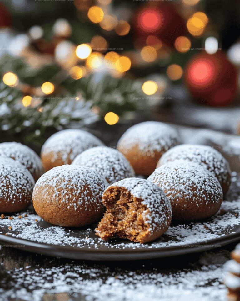 Gingerbread Snowball Cookies Recipe