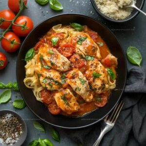 Easy Slow Cooker Tomato Basil Chicken Recipe