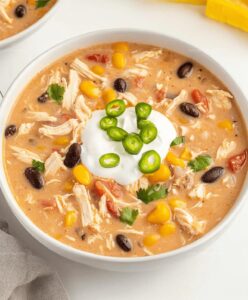 Easy Crock Pot Cream Cheese Chicken Chili Recipe