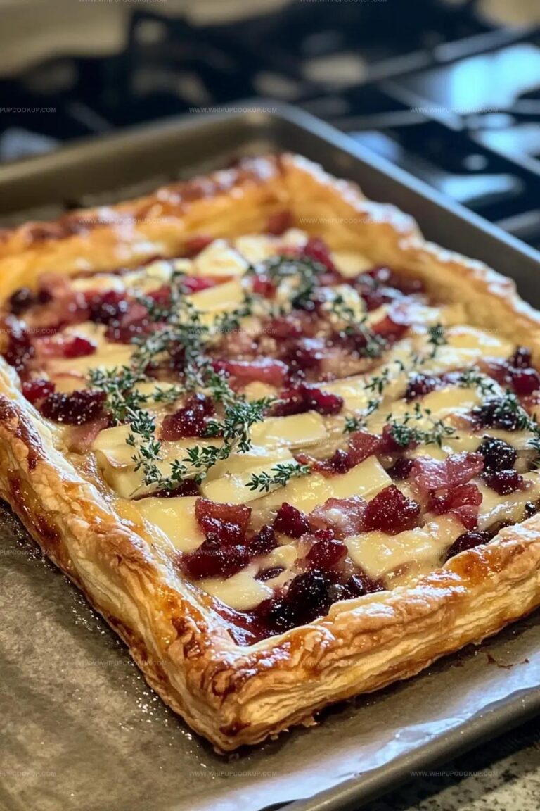 Cranberry Brie Tart With Pancetta & Thyme Recipe