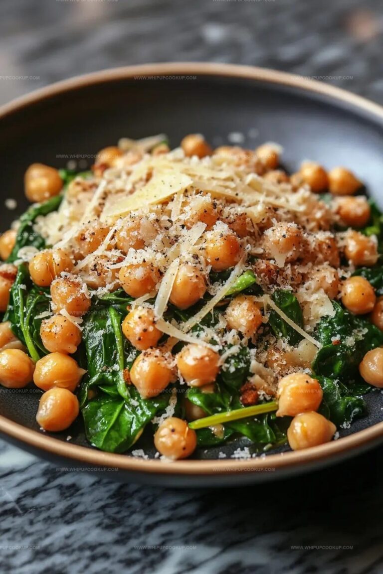Parmesan Spinach Chickpeas Recipe