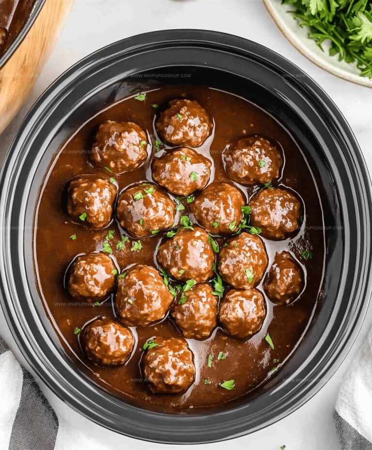 Slow Cooker Salisbury Steak Meatball Recipe