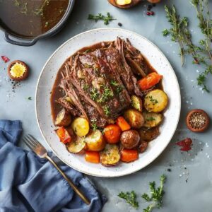Tender Slow Cooker Pot Roast with Vegetables Recipe