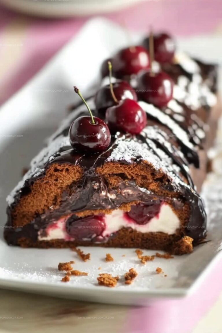 Chocolate Cherry and Brandy Yule Log Recipe