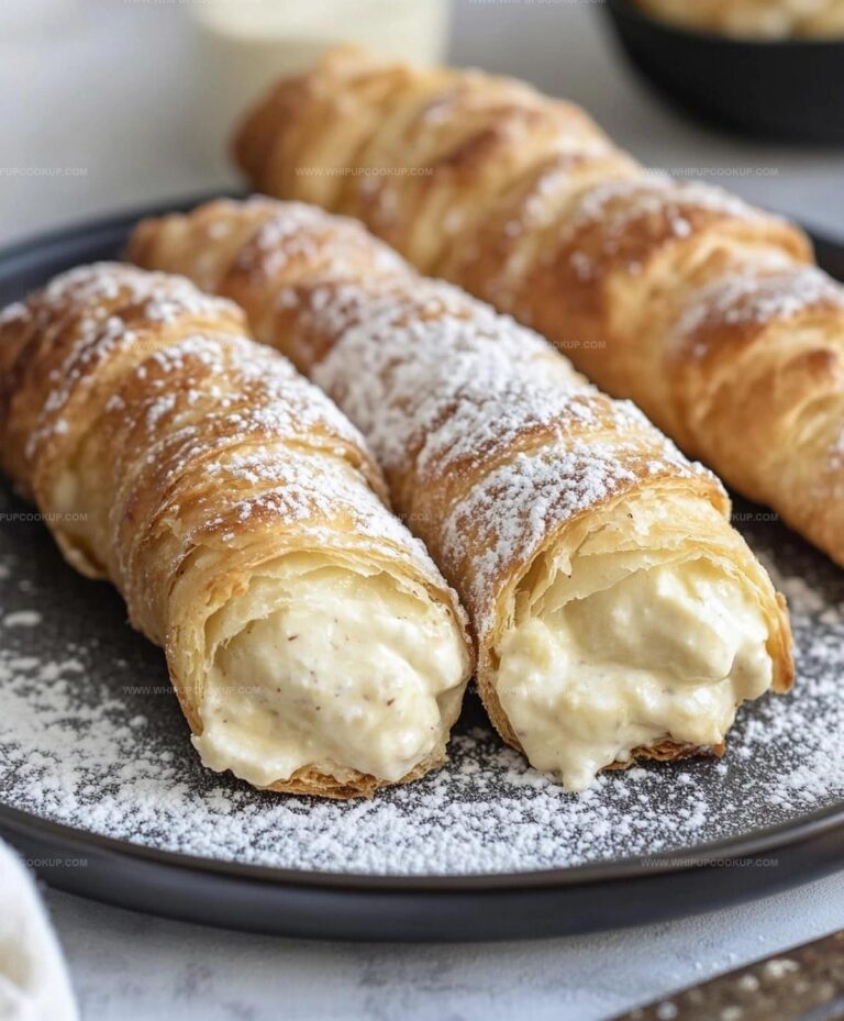 Italian Cream Stuffed Cannoncini Recipe