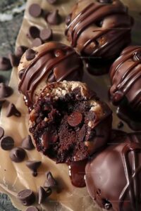 Chocolate Chip Cookie Dough Brownie Bombs Recipe