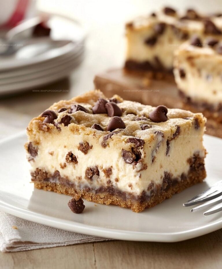 Chocolate Chip Cookie Cheesecake Bars Recipe