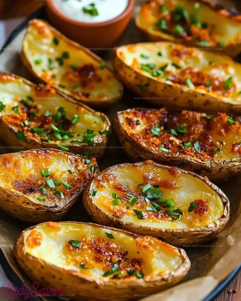 Crispy Oven Baked Potato Skins Recipe