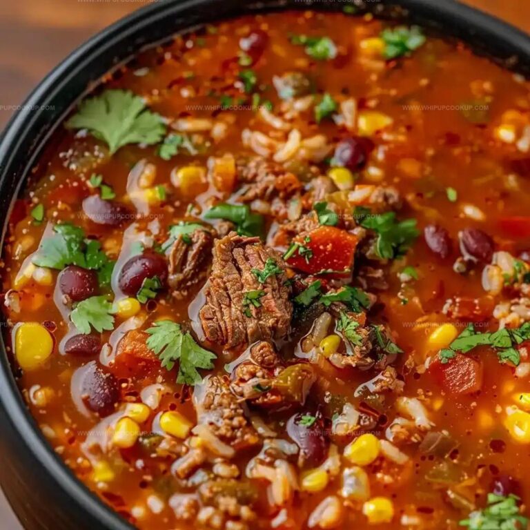 Mexican Beef and Rice Soup Recipe