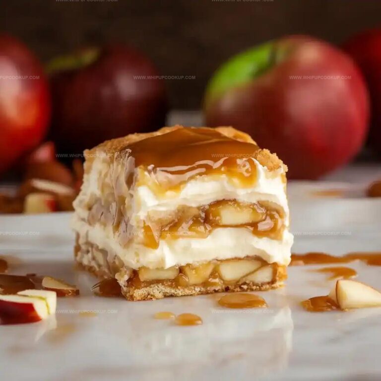 Easy No-Bake Caramel Apple Eclair Cake Recipe