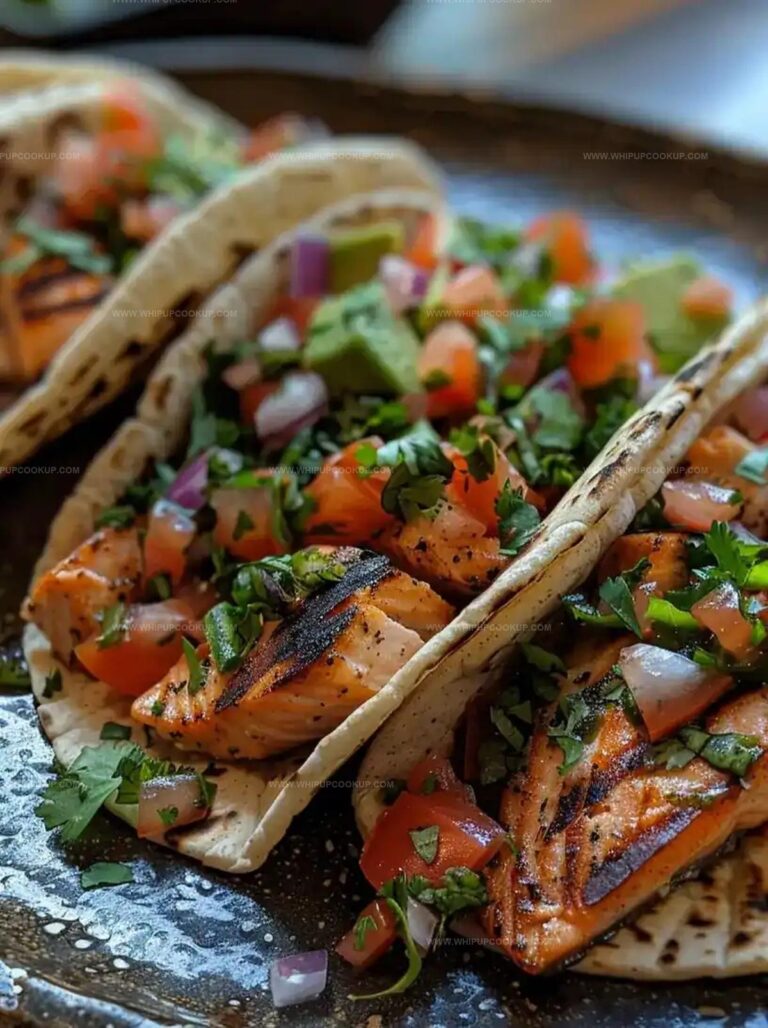 Grilled Salmon Tacos with Avocado Salsa Recipe