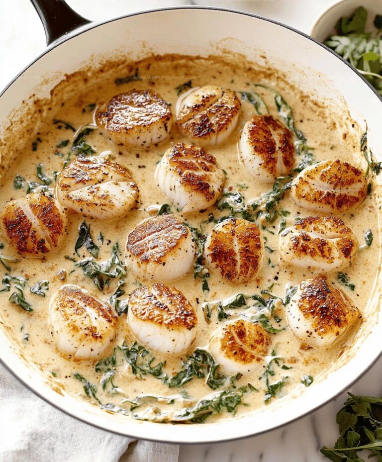 Creamy Tuscan Scallops Recipe