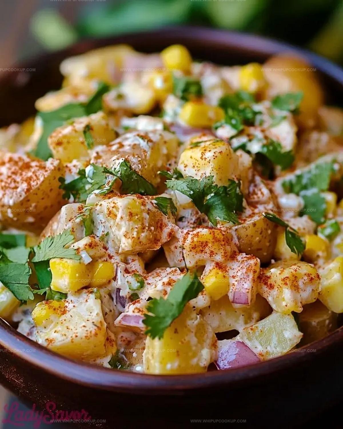 Mexican Street Corn Potato Salad Recipe