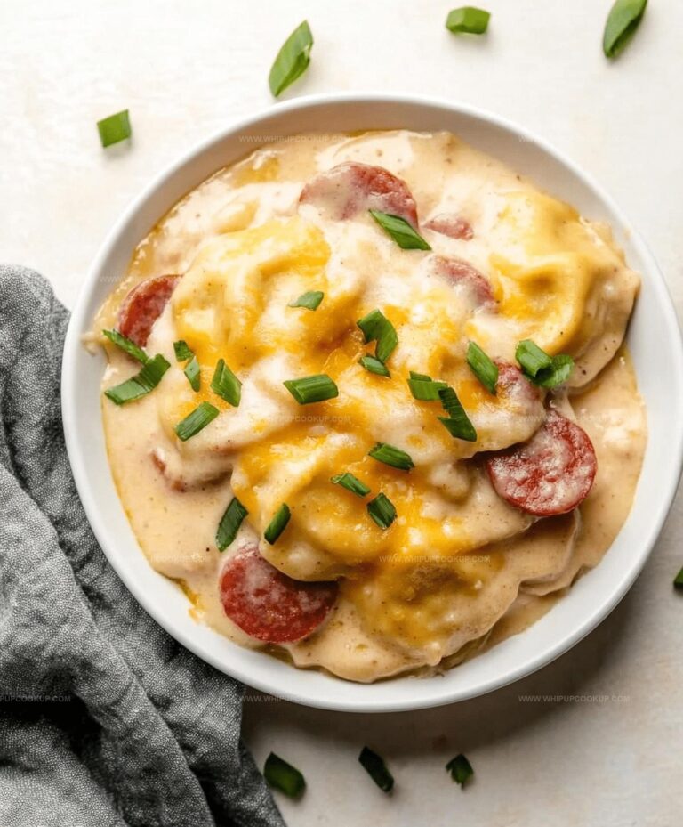 Crockpot Pierogi Casserole With Kielbasa Recipe