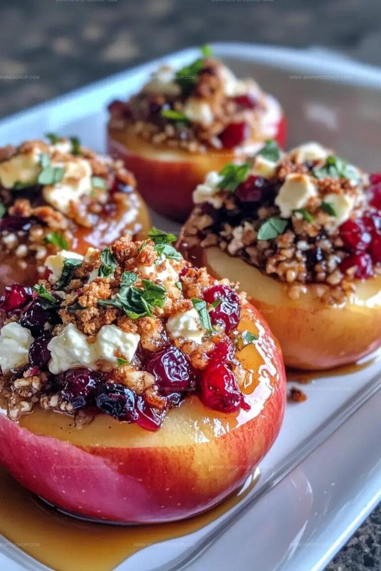 Baked Apples With Feta, Honey, And Cranberries Recipe