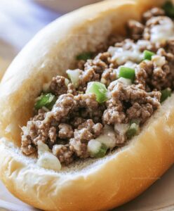 Easy Philly Cheesesteak With Ground Beef Recipe