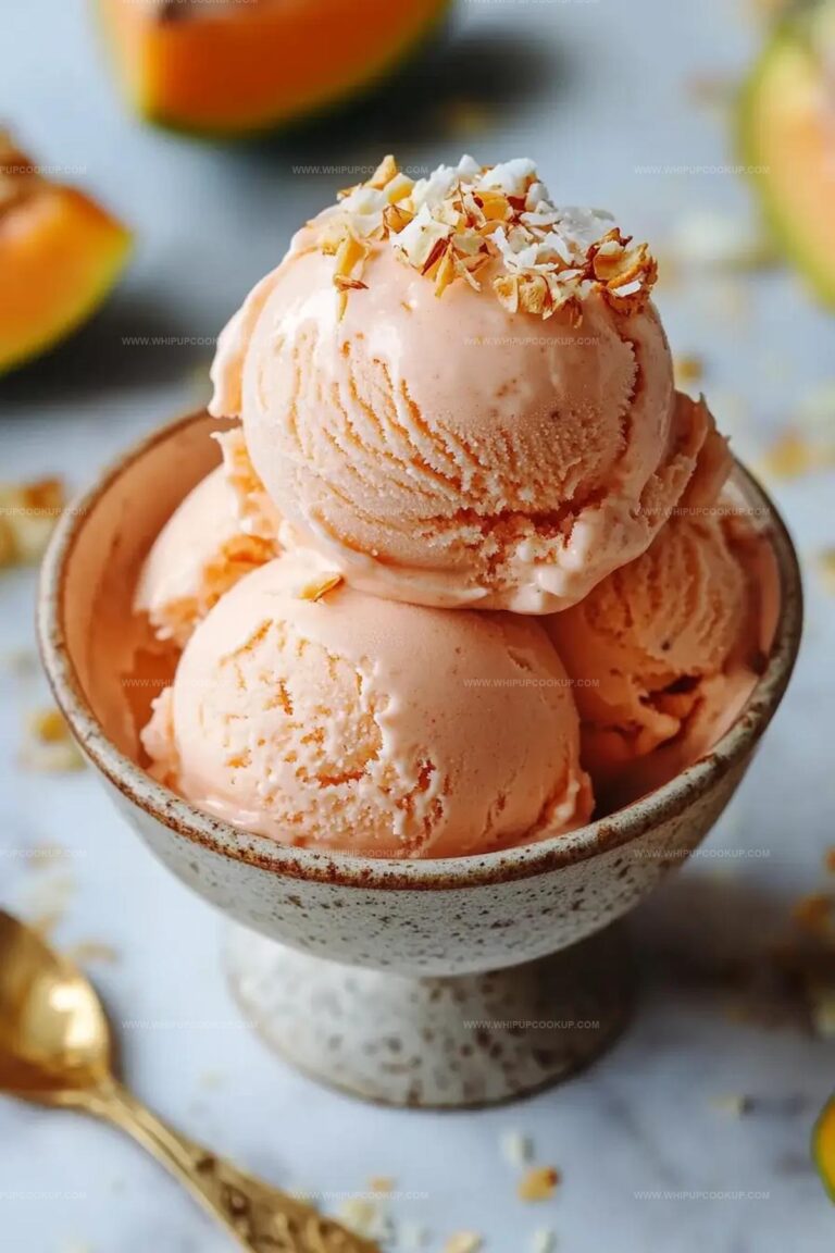Papaya Coconut Ice Cream Recipe
