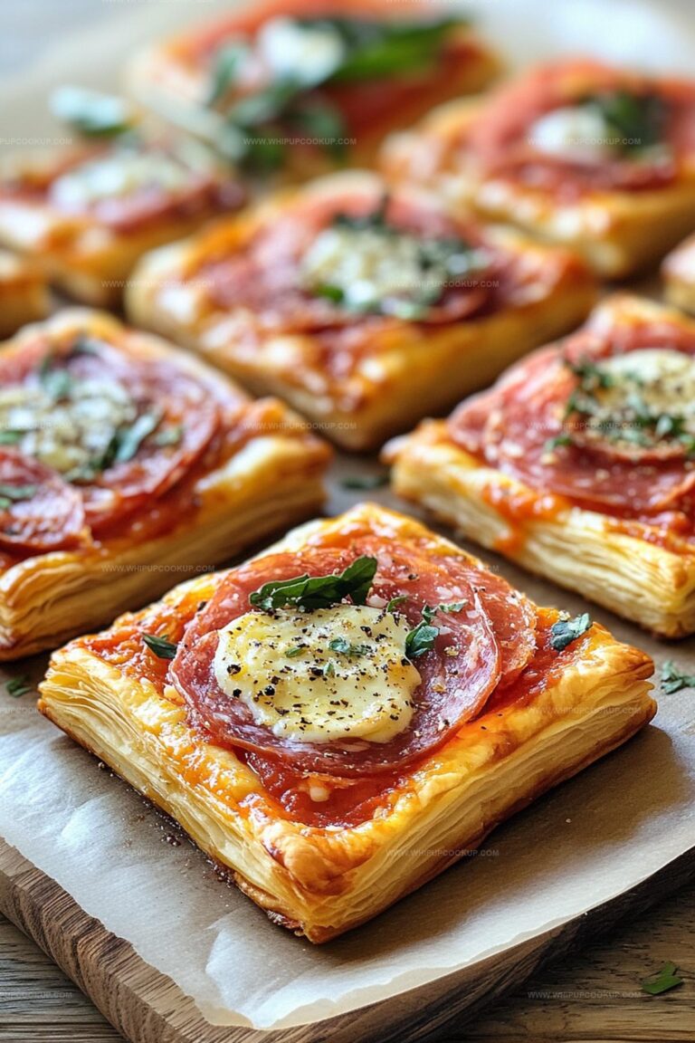 Christmas Puff Pastry Charcuterie Squares Recipe