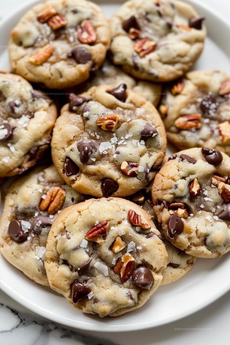 Salted Caramel Pecan Chocolate Chip Cookies Recipe