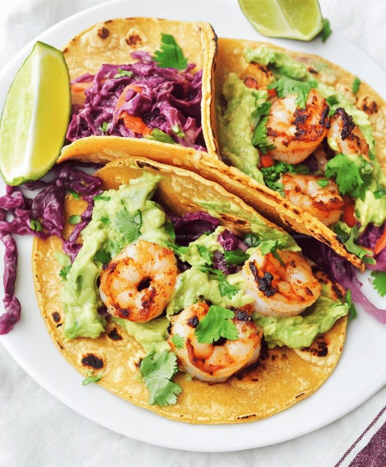 Spicy Shrimp Tacos With Avocado Crema Recipe